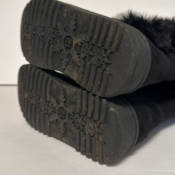 SO Sofia Girls Chestnut Brown‎ Faux Fur Sherpa Style Boot Size 12 - Picture 7 of 8